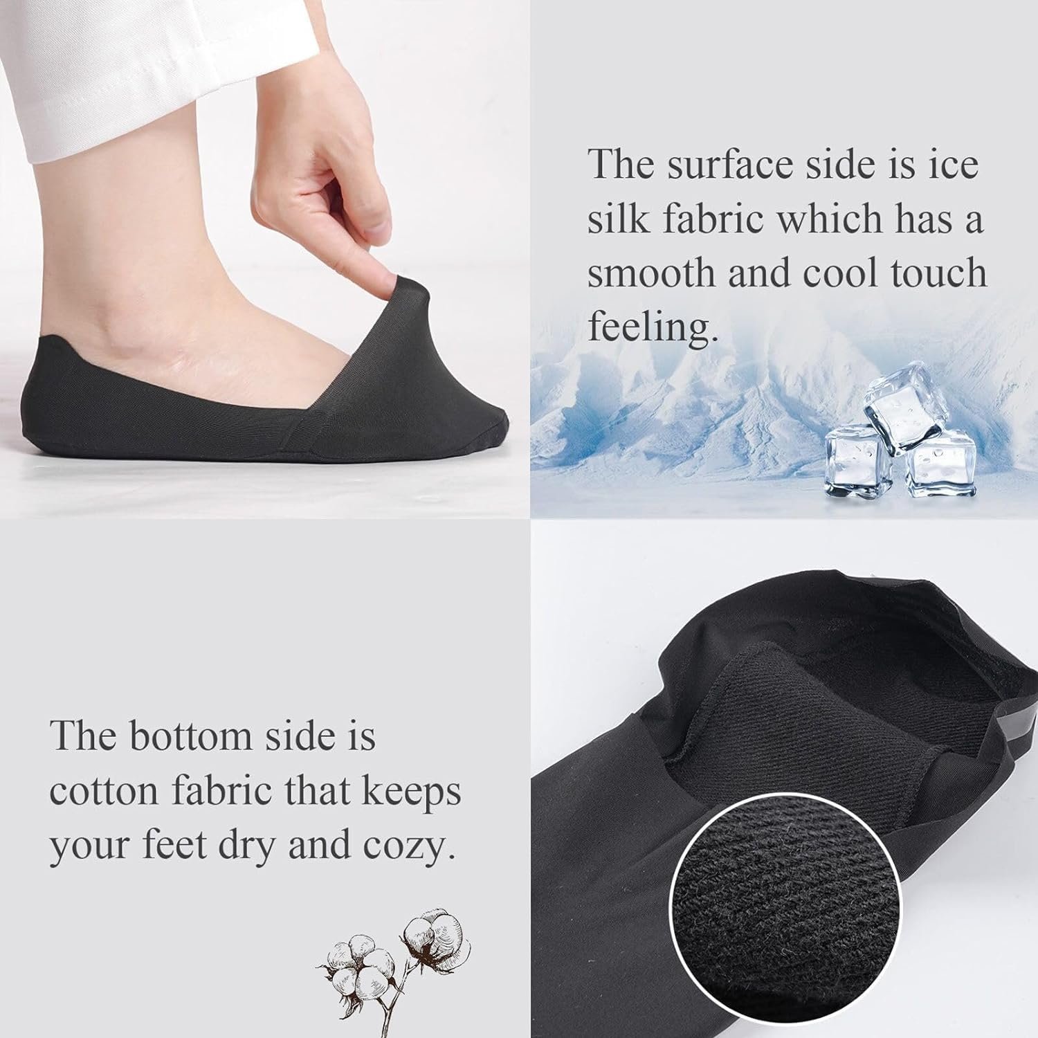 Шкарпетки-слідки Жіночі 39-42, 35-38, шкарпетки для щиколотки, фото №4