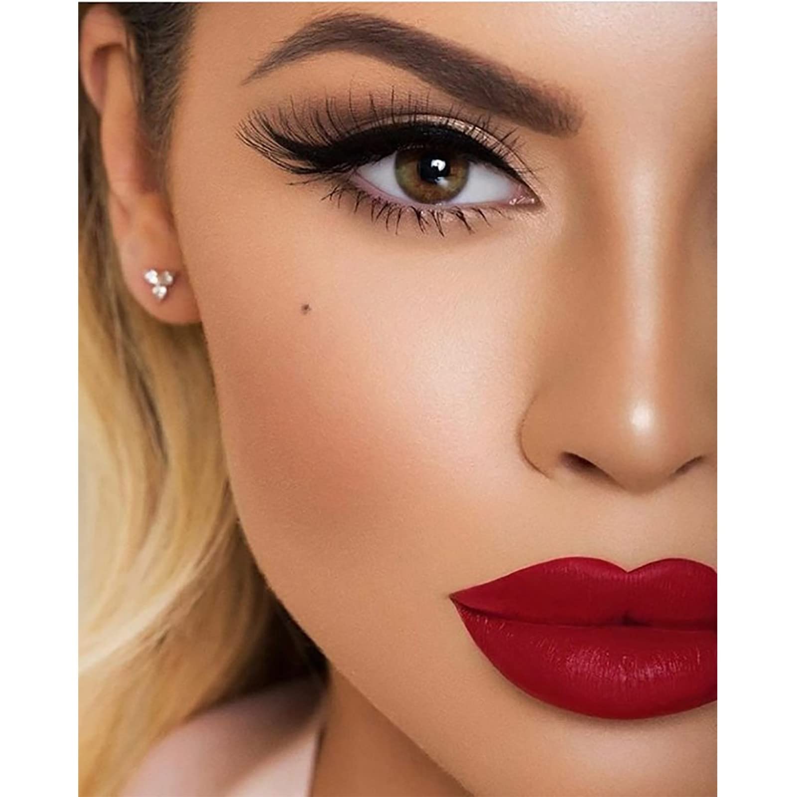 Трафарети для брів Perfect Beginners Водостійкий пензлик для брів Олівець для брів з довгим кінцем Набір для фарбування брів Середньо-коричневий (B, One Size), фото №4