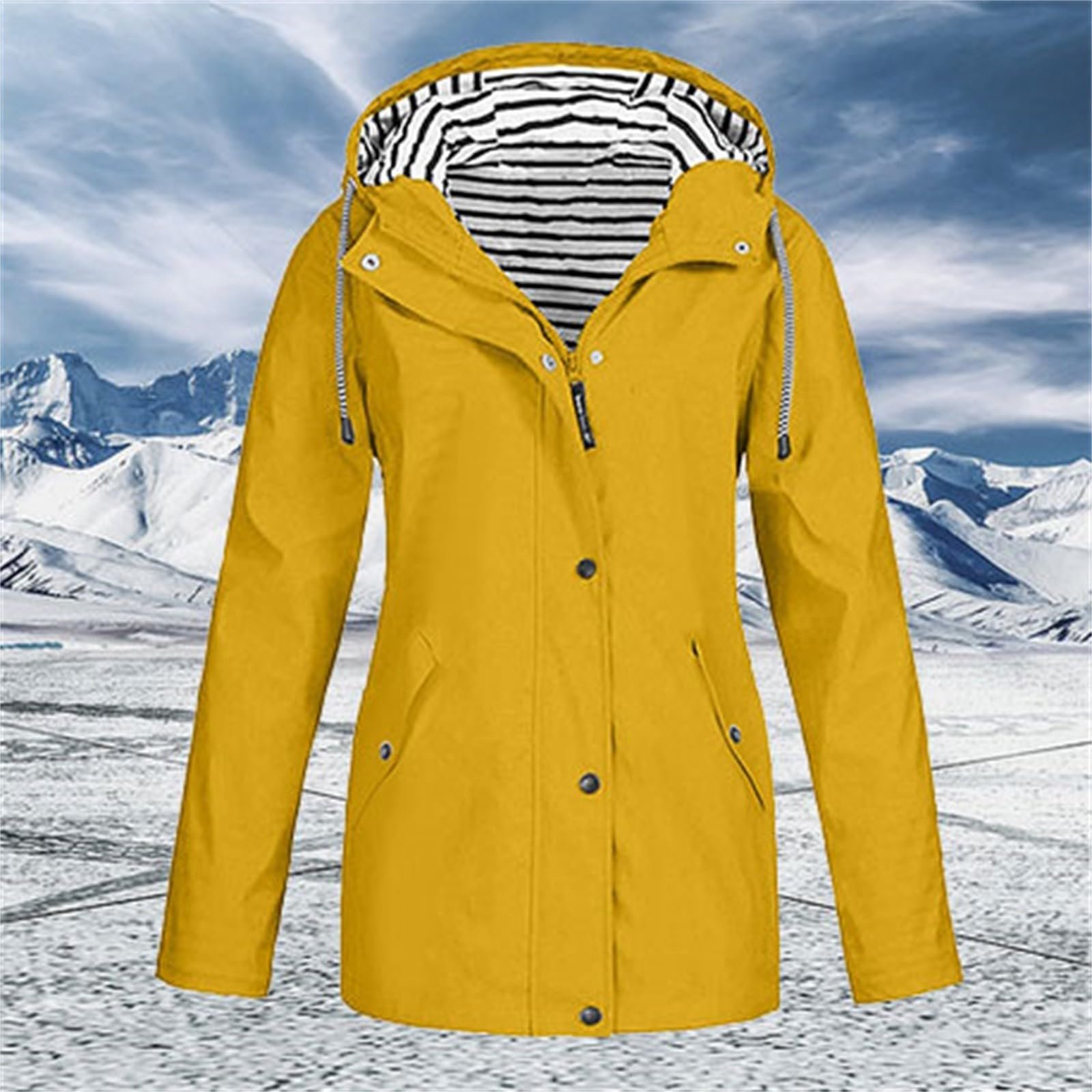 Жіноча дощова куртка Вітровка з капюшоном Перехідна, фото №2