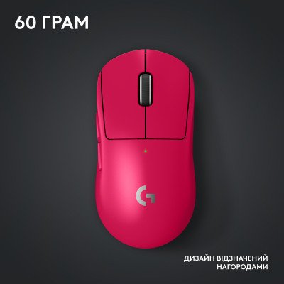 Мышка Logitech G Pro X Superlight 2 Lightspeed Wireless Magenta (910-006797), фото №11 Мышка Logitech G Pro X Superlight 2 Lightspeed Wireless Magenta (910-006797), фото №11