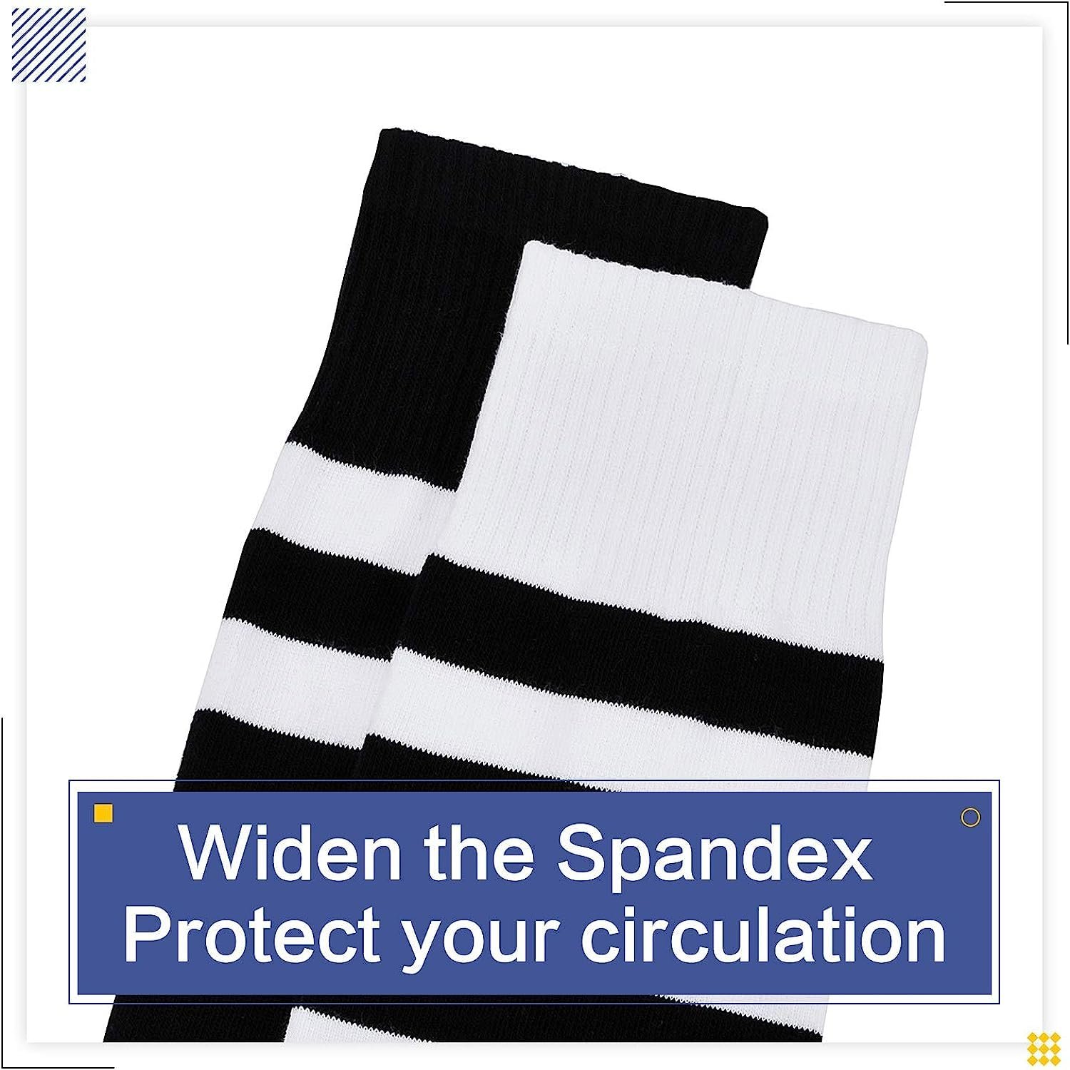 Высокие носки DRESHOW Женские выше колена Гетры в полоску, фото №4