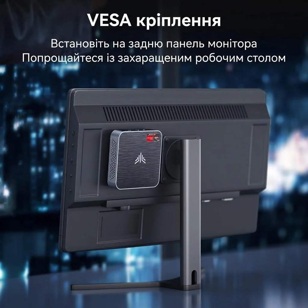 Міні ПК NiPoGi AM02 / AMD Ryzen 7 3750H / RAM 16GB / SSD 512GB / 1 x HDMI / 1 x LAN / Wi-Fi / Bluetooth / Windows 11 / Сірий, фото №3 Міні ПК NiPoGi AM02 / AMD Ryzen 7 3750H / RAM 16GB / SSD 512GB / 1 x HDMI / 1 x LAN / Wi-Fi / Bluetooth / Windows 11 / Сірий, фото №3