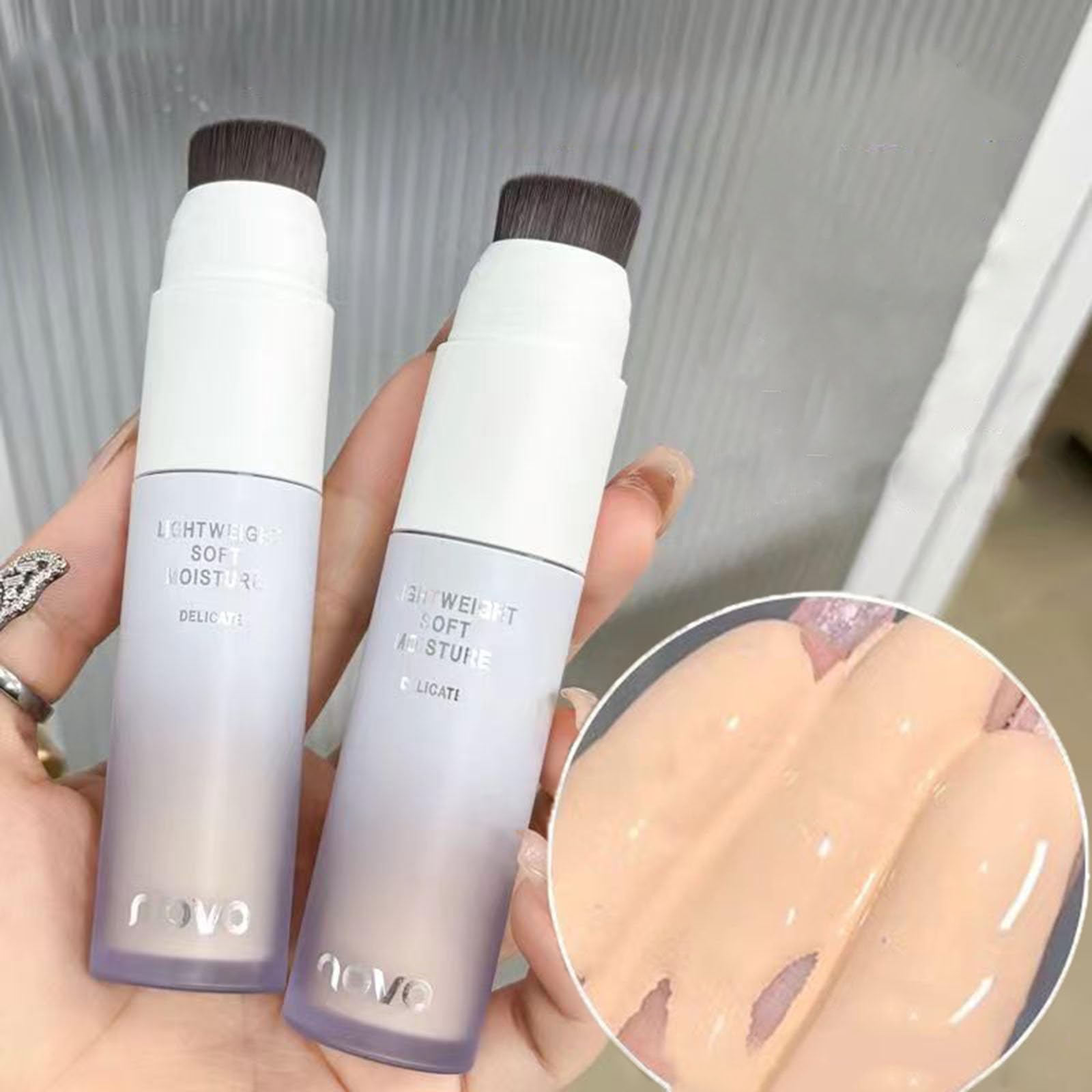 Тональна Основa Full Coverage Крем BB CC Concealer З Пензликом, фото №6