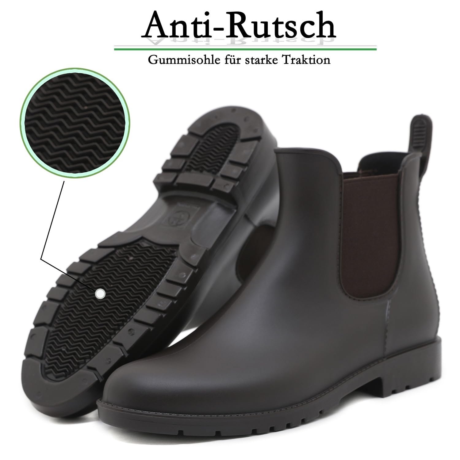 Чоботи гумові Uniuni Водонепроникні з нековзкою підошвою, фото №4