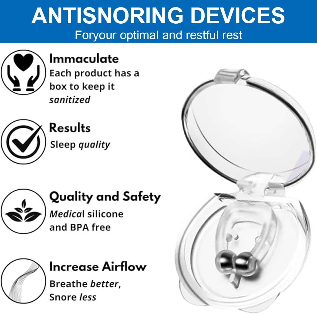 Затискач від хропіння (4 шт.), фото №5 Затискач від хропіння (4 шт.), фото №5
