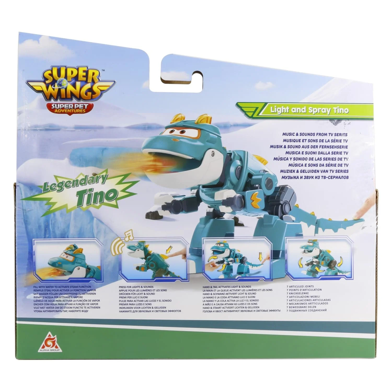 Фигурка Super Wings Tino EU760437 23 см Light and Spray, фото №2