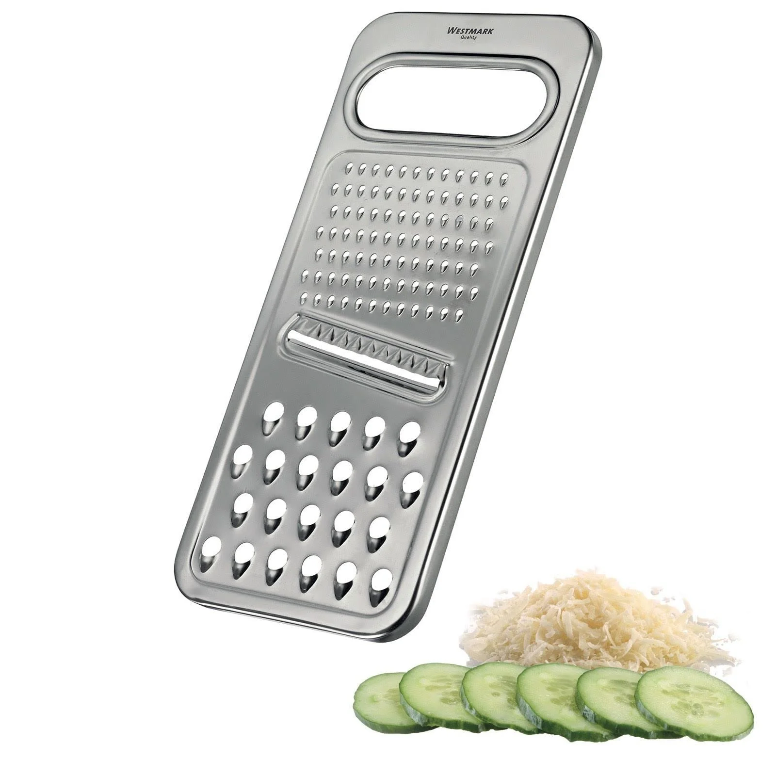 Набір: Універсальна терка Westmark Famos 100222E6 сріблястий, 3 шт, фото №4