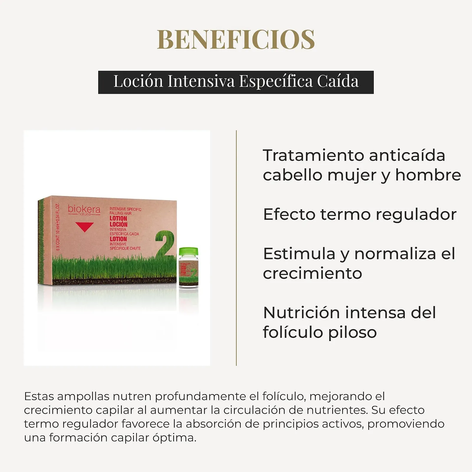 Ампули Salerm Biokera Intensive Specific проти випадіння волосся 6x10мл, фото №3