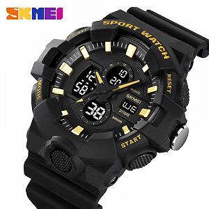 Годинник Skmei 2117BKGD Black-Gold synthetic.ua - Фото 1