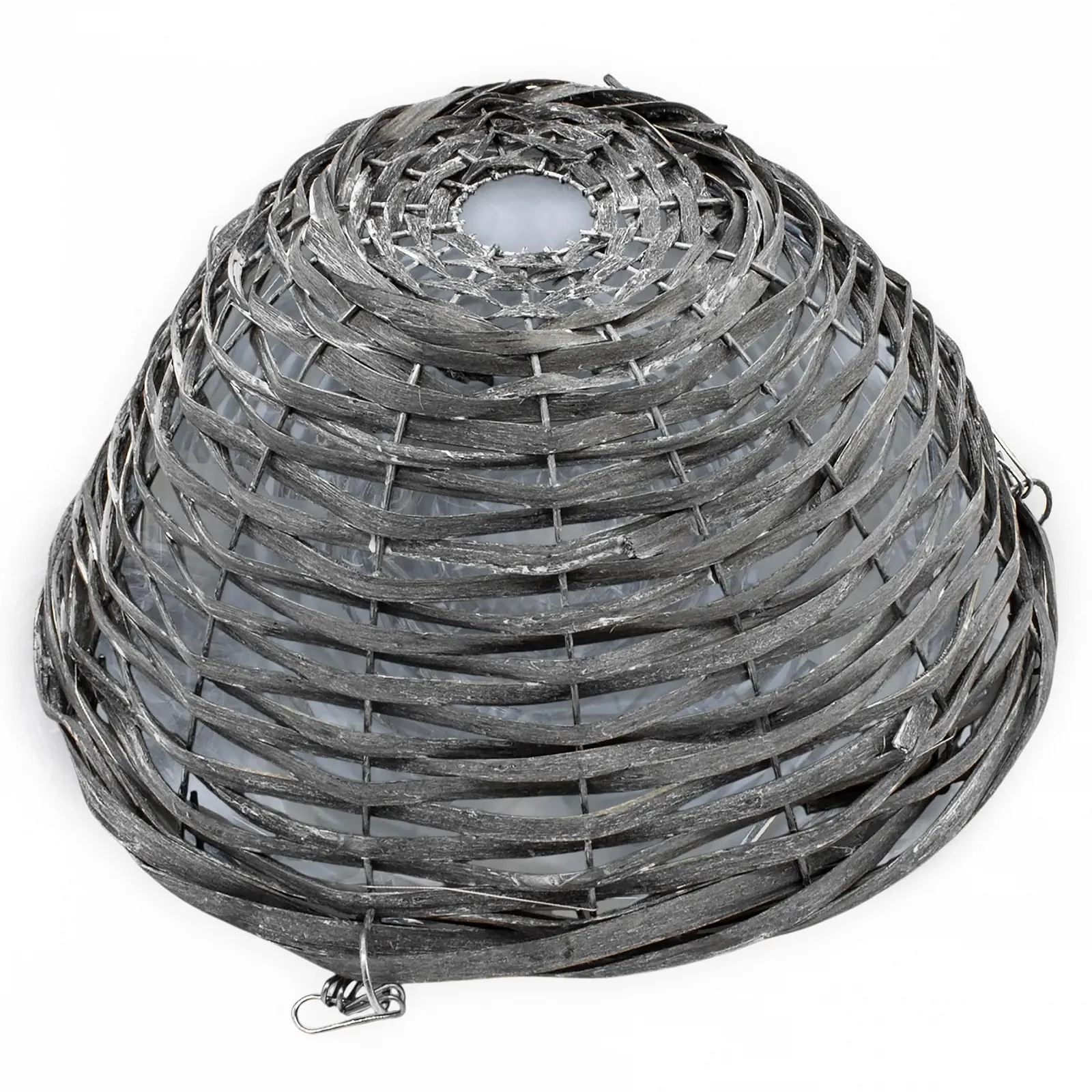 Плетені кошики для підвішування Spetebo Набір 2 шт 29 cm з плівкою та ланцюжком Сірий, фото №5 Плетені кошики для підвішування Spetebo Набір 2 шт 29 cm з плівкою та ланцюжком Сірий, фото №5