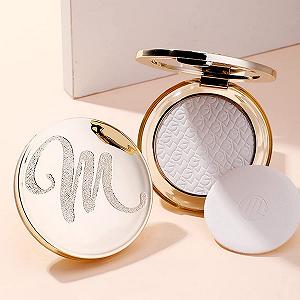 Пудра для обличчя Golden Diamond матуюча, для контролю жирності, розсипчаста, гладка, фіксуюча макіяж 02 Pearlescent White synthetic.ua - Фото 1