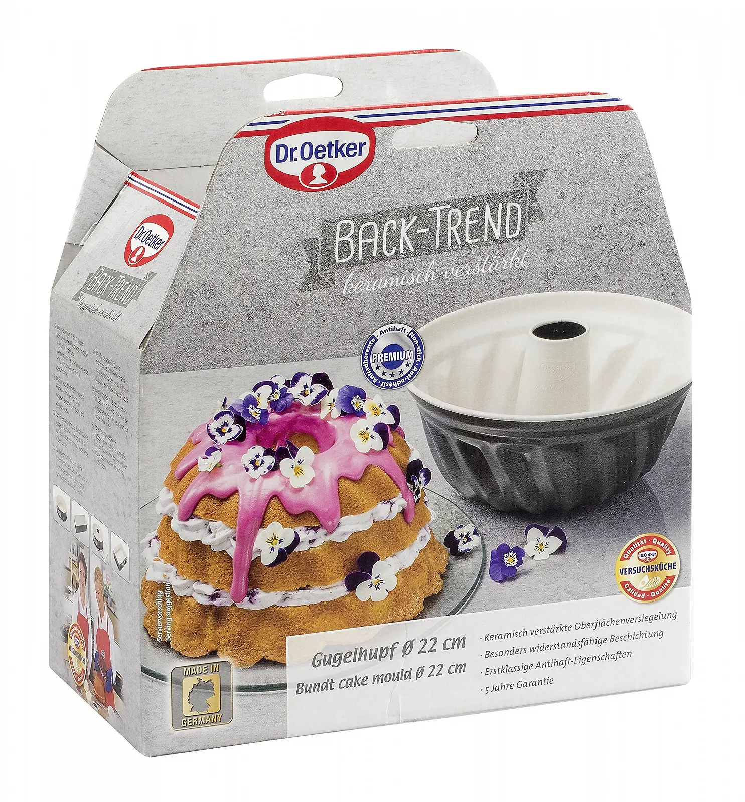 Форма для випікання кексу Dr. Oetker Baking Trend 22 см сталева з керамічним антипригарним покриттям, фото №3