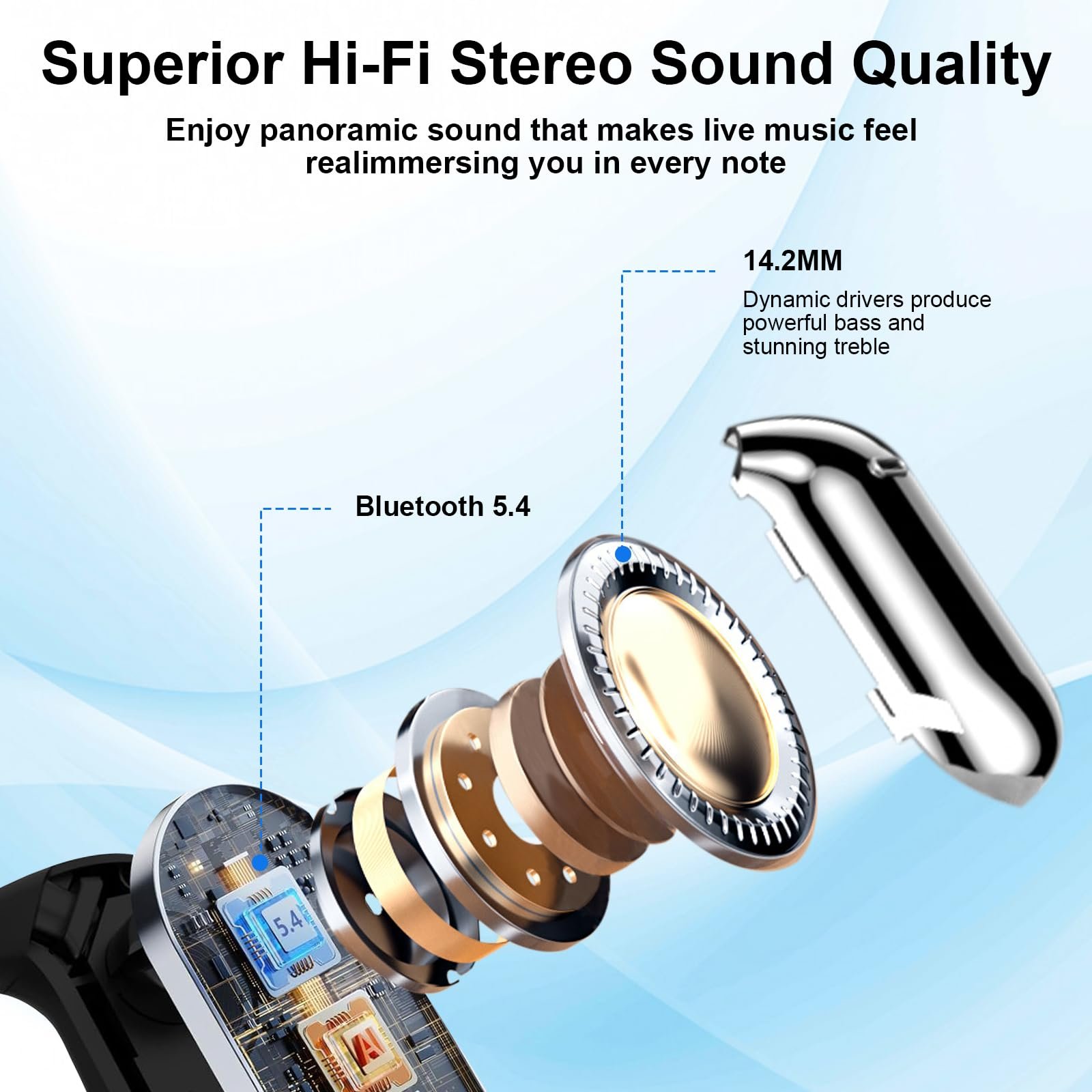 Наушники-переводчики AI, с сенсорным ЖК-экраном, фото №7