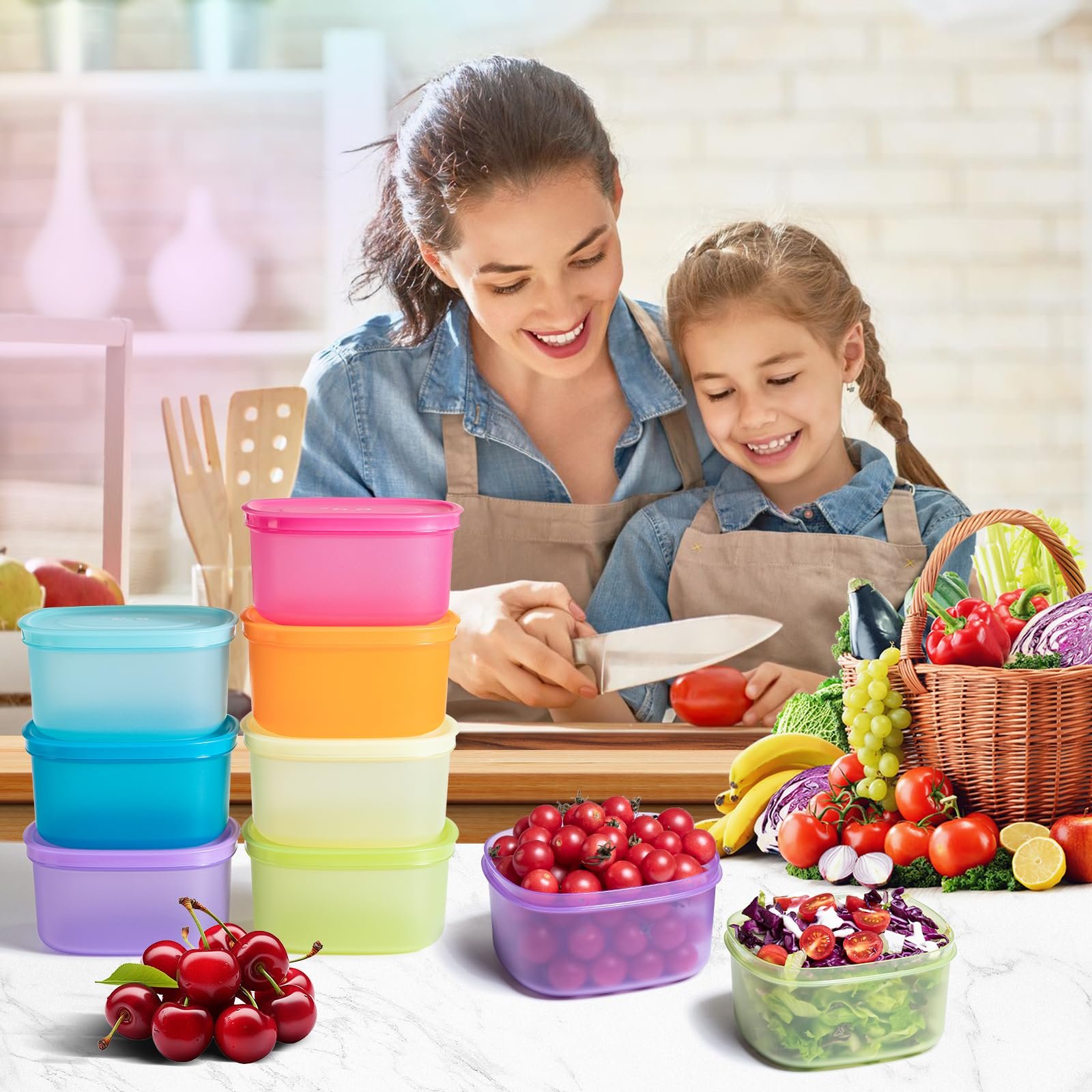 Контейнери для приготування страв Meal Prep Boxes 7 шт. Багаторазові Герметичні 900 ml, фото №7