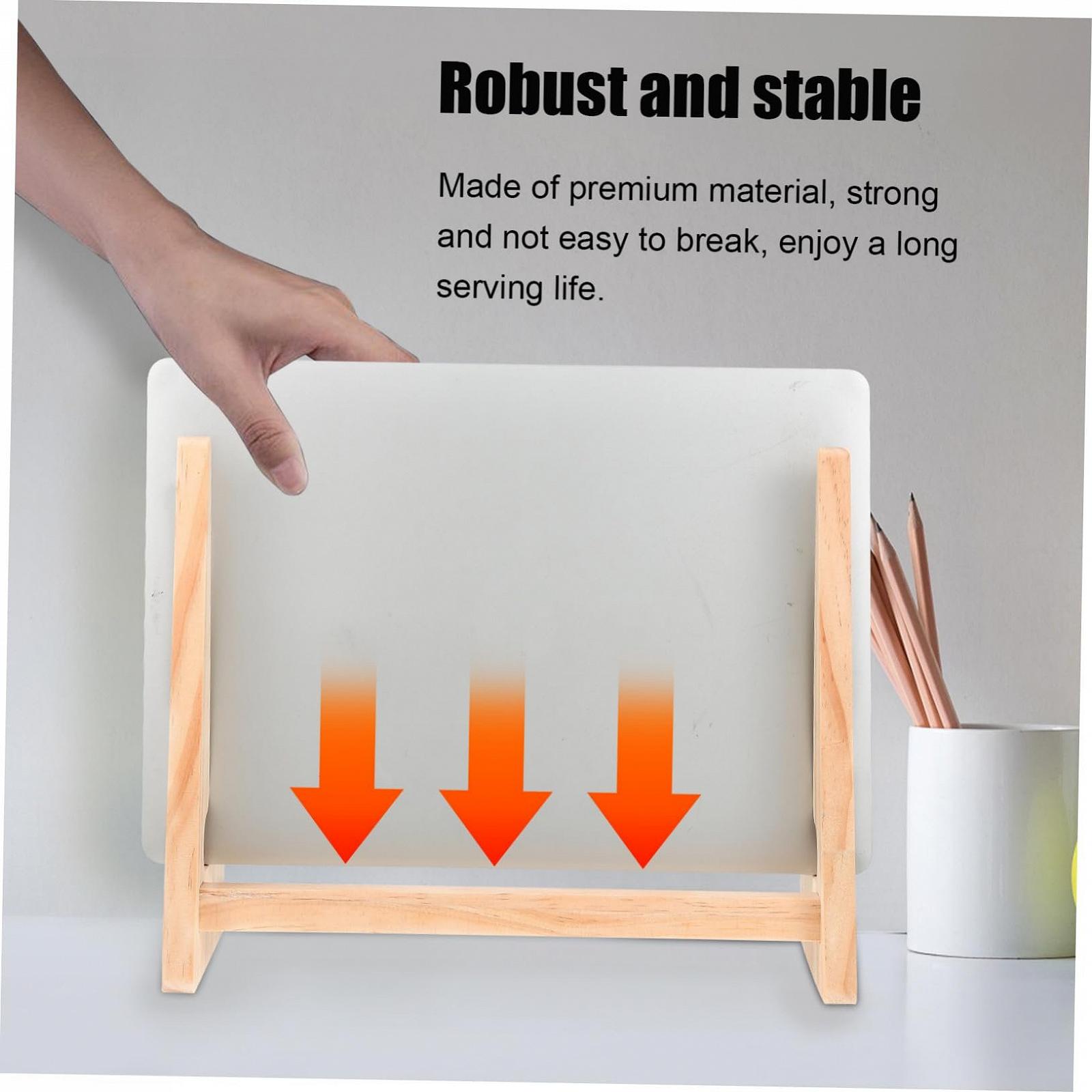 Підставка для ноутбука Дерев'яна підставка для ноутбука з циркуляцією повітря Стабільний настільний органайзер, фото №2