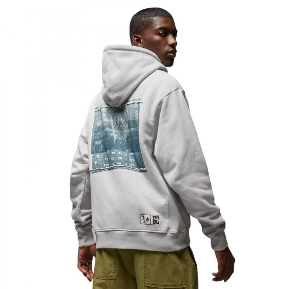 Худи Jordan x UNION x Bephies Beauty Supply Fleece серый M, фото №3