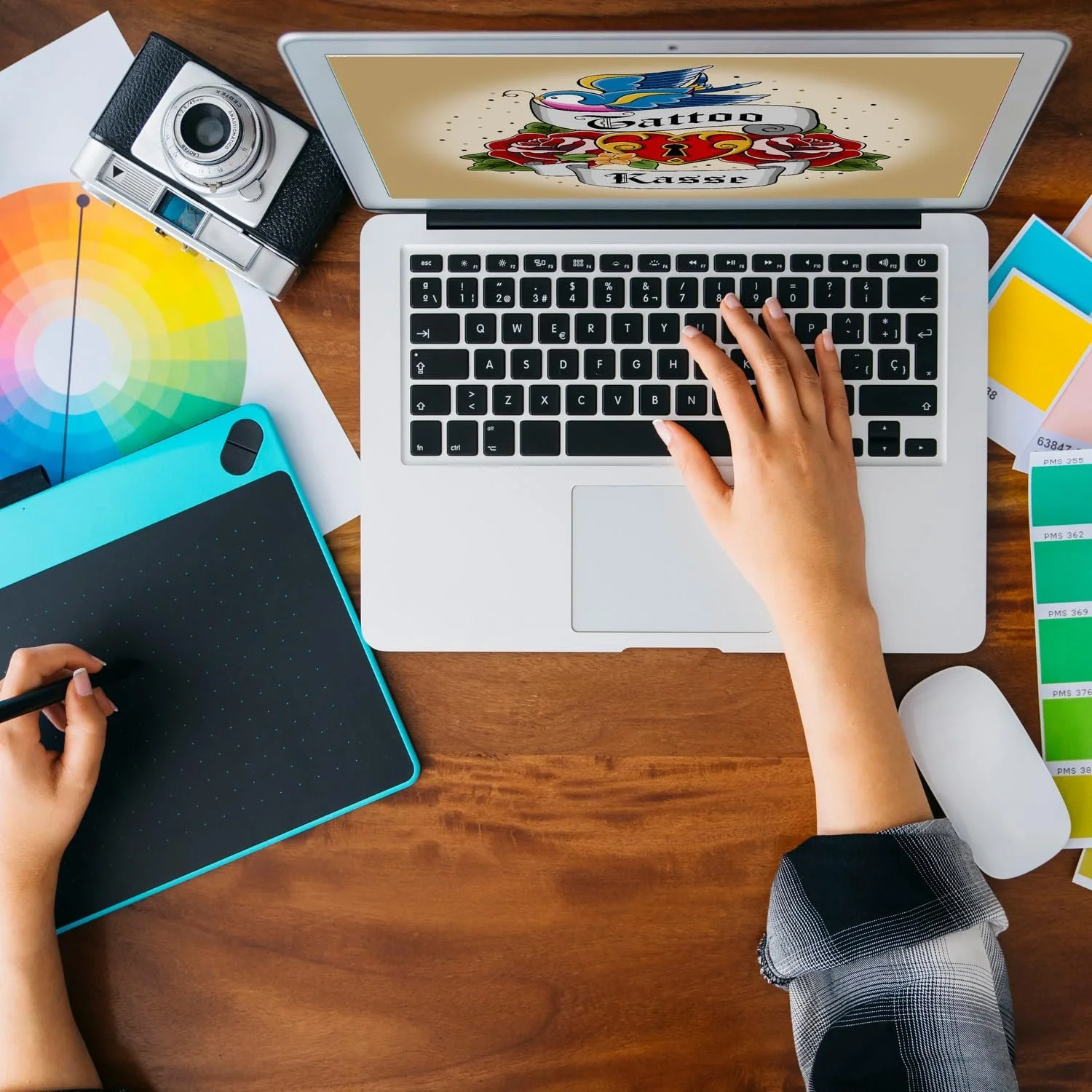 Скарбничка-рамка Tattoo Cash Register Wooden, фото №4