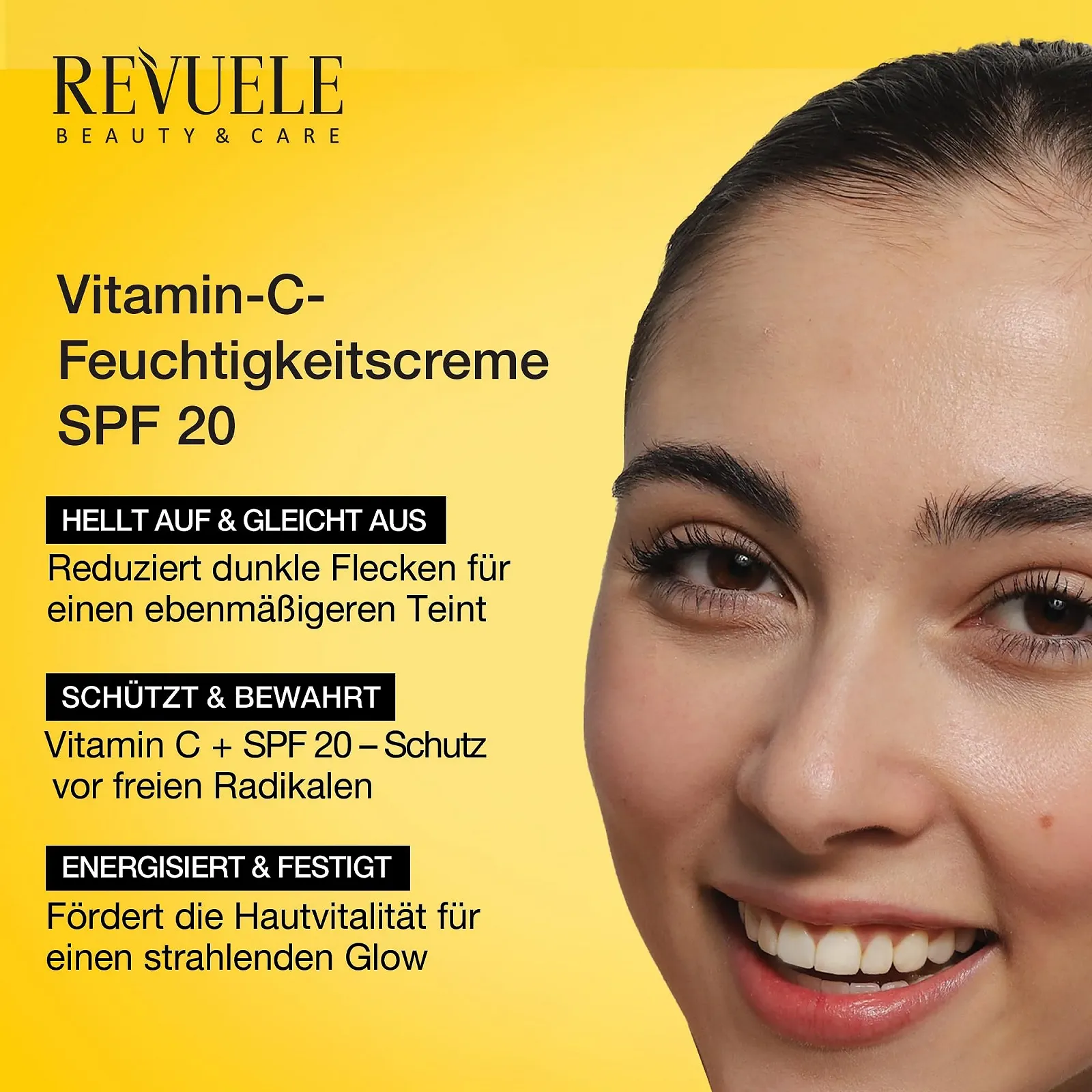 Денний крем Revuele Vitamin C SPF 20 50 мл, фото №4
