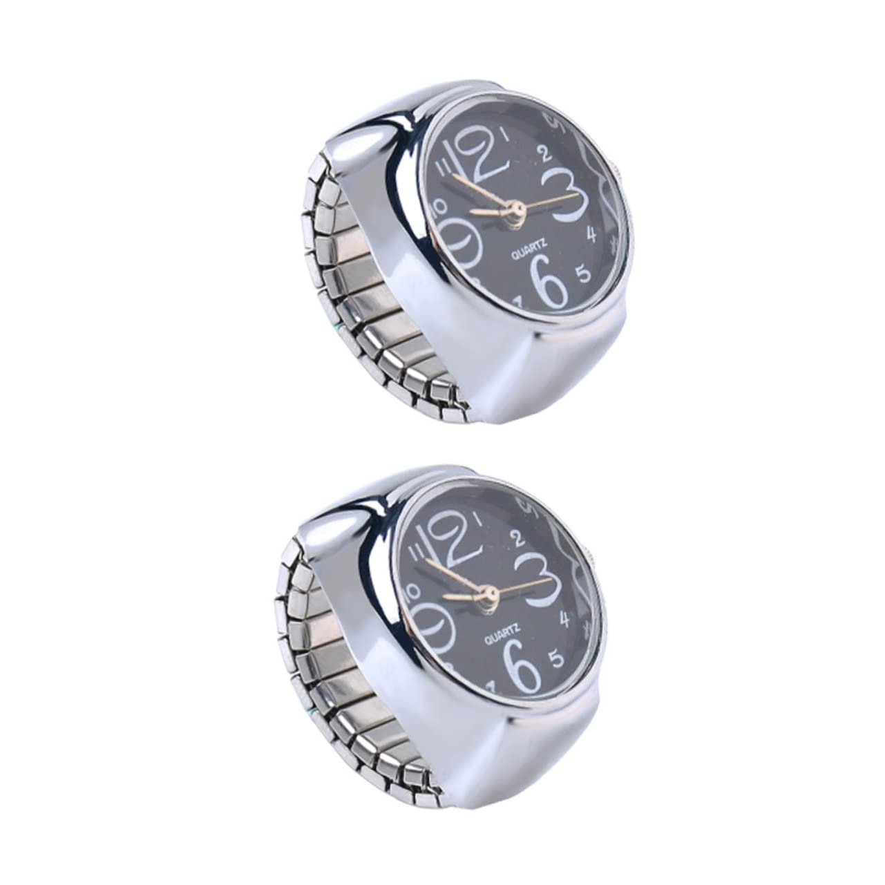 Кільце-годинник WRITWAA, набір 6 штук, для дівчат, для жінок, бінарний, цифровий, для чоловіків, круглий, кварцовий, металевий, фото №3