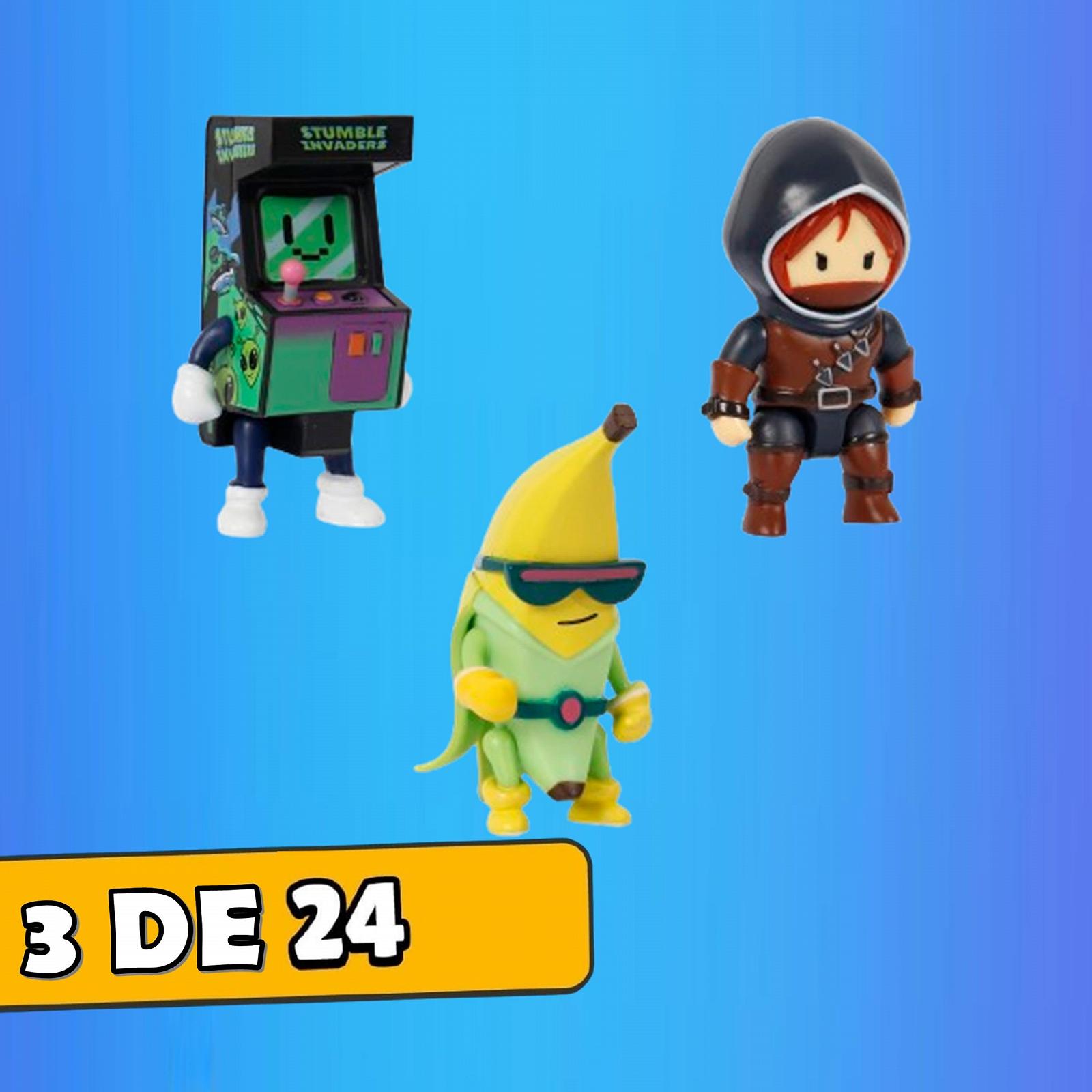 Фигурки Bizak Stumble Guys, 3 шт, 8 см, набор Banana Guy, разные фигурки для коллекционирования, фото №3
