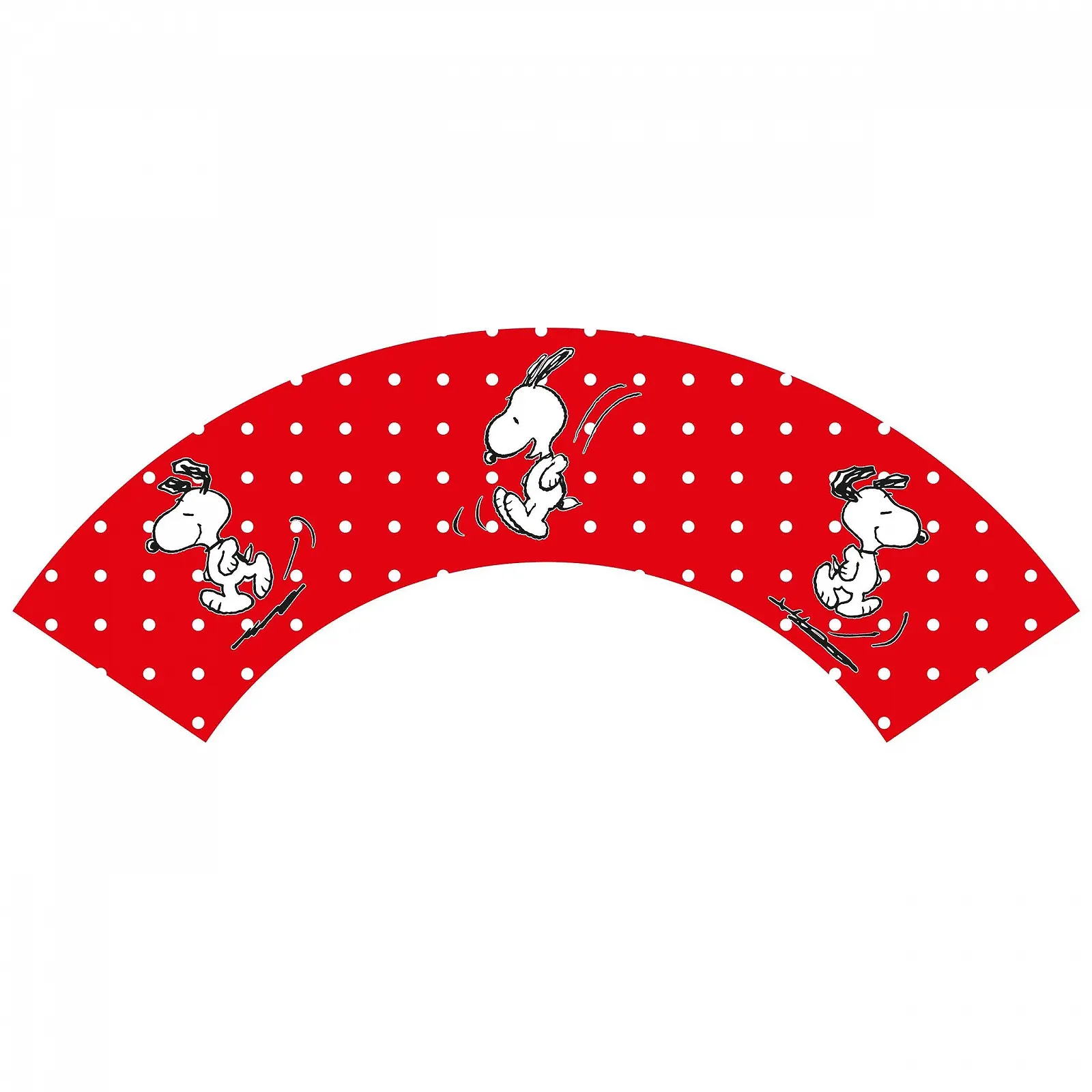 Миска для завтрака United Labels The Peanuts Snoopy Красный с точками, фарфор, 500 мл, фото №2