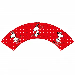 Миска для завтрака United Labels The Peanuts Snoopy Красный с точками, фарфор, 500 мл synthetic.ua - Фото 1