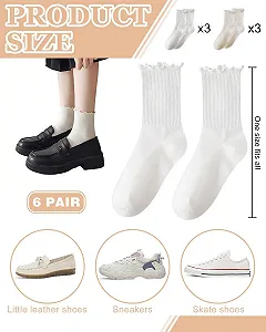 Шкарпетки з рюшами Бавовняні Жіночі, 6 пар synthetic.ua - Фото 1