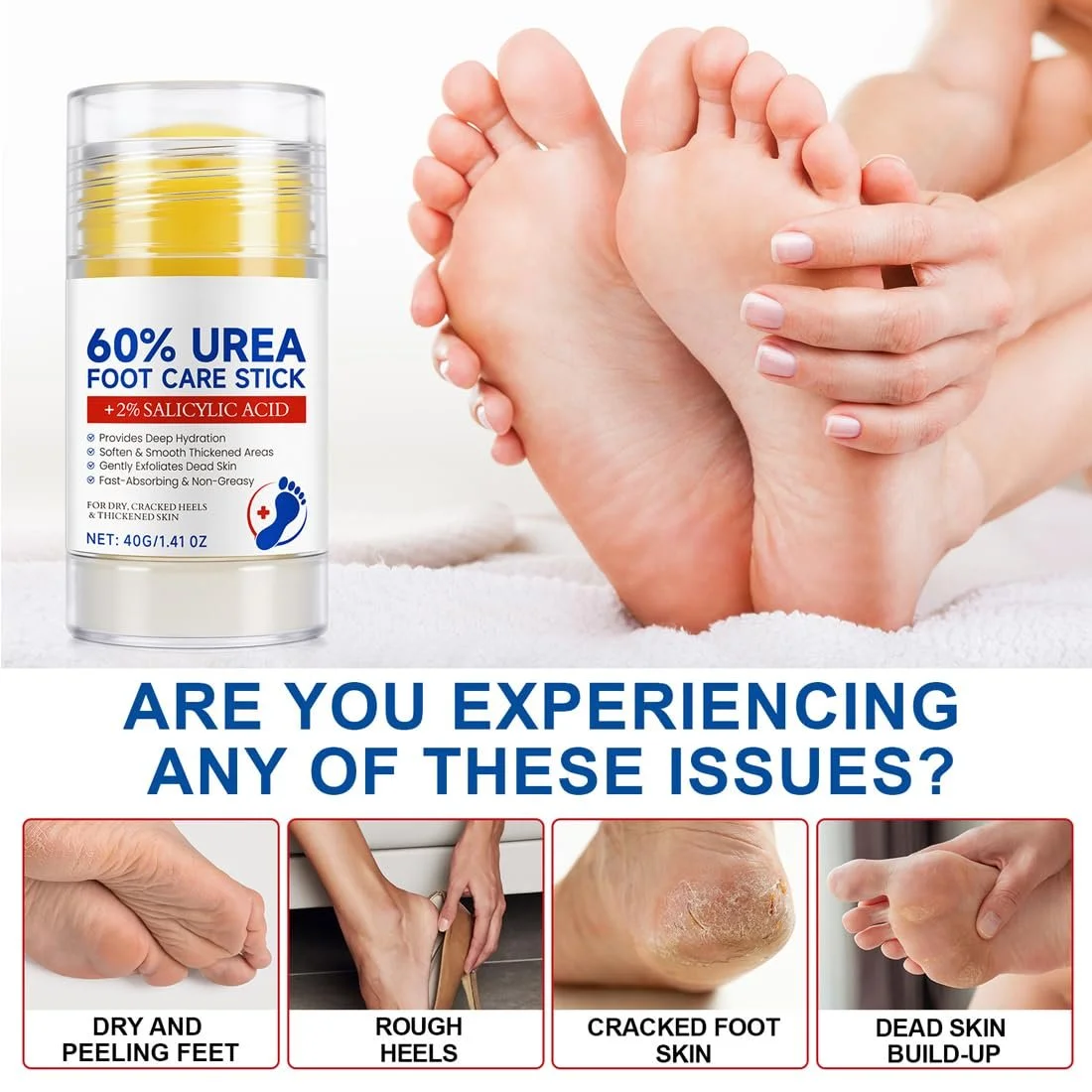 Крем для ног XPEX Urea Foot Balm Stick для сухой и потрескавшейся кожи увлажняющий отшелушивающий, фото №6