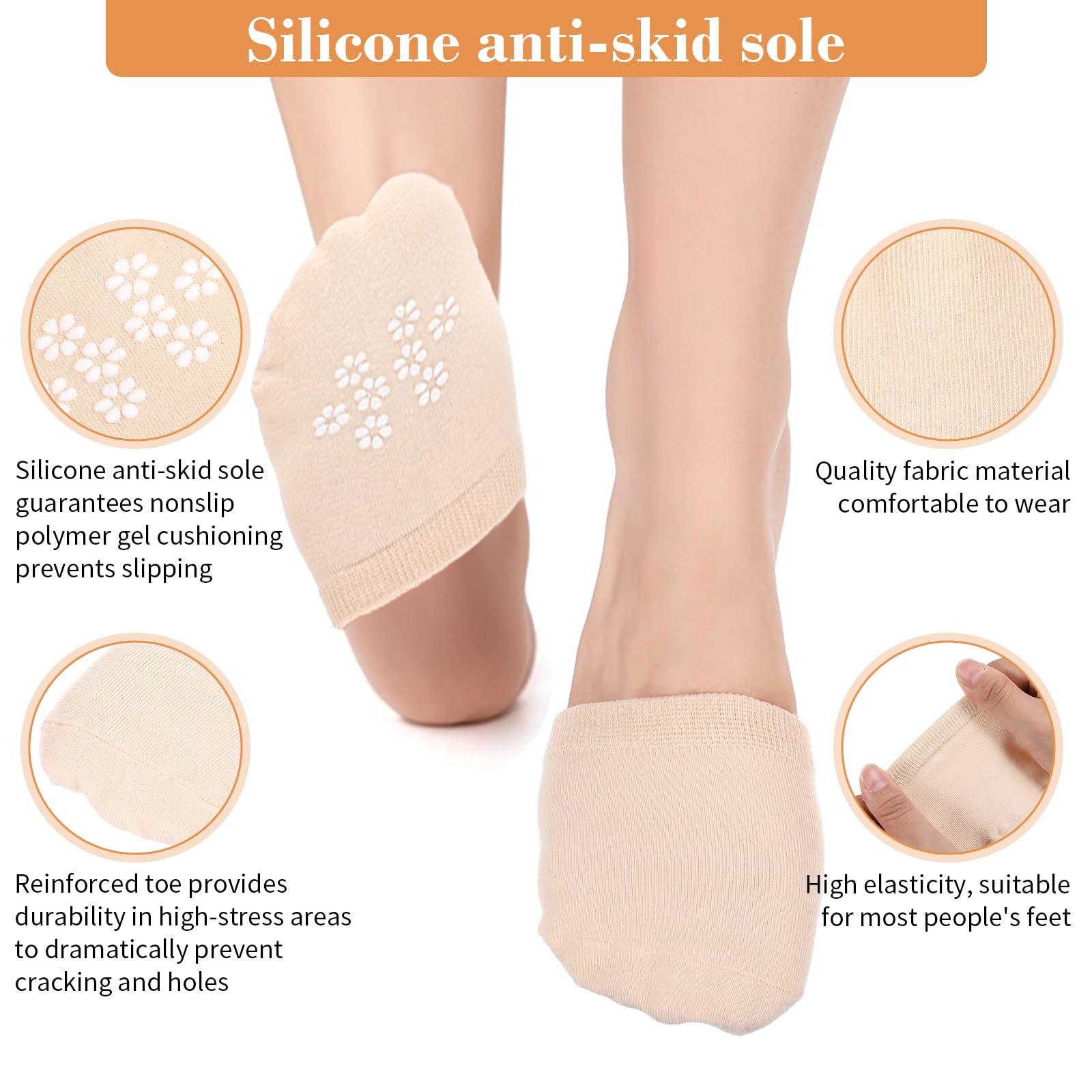 Шкарпетки для пальців ніг жіночі, 8 пар, фото №6