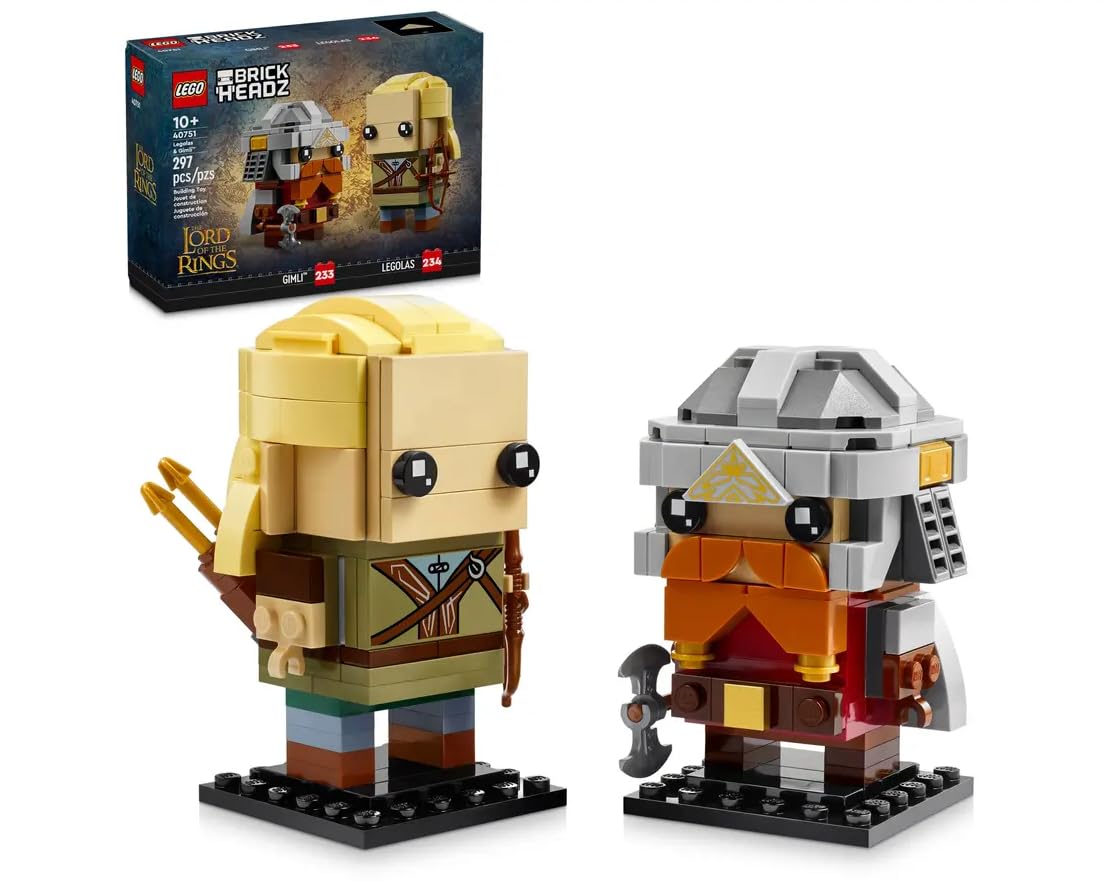 Конструктор LEGO BrickHeadz 40751 Legolas и Gimli в оригинальной упаковке, фото №1 Конструктор LEGO BrickHeadz 40751 Legolas и Gimli в оригинальной упаковке, фото №1