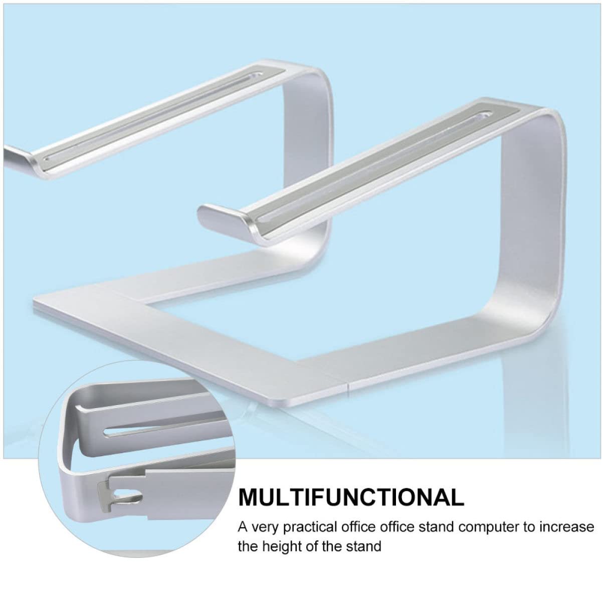 Підставка для ноутбука Yardenfun 1 шт, алюмінієвий сплав, знімна, вентильована, фото №8 Підставка для ноутбука Yardenfun 1 шт, алюмінієвий сплав, знімна, вентильована, фото №8