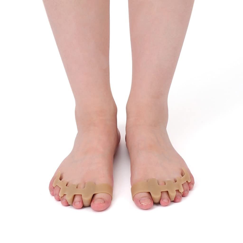 Коректор для великого пальця стопи CAZARU Силіконовий М’який Роздільник для пальців ніг Вальгусна шина, фото №1