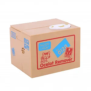 Скарбничка Qcwwy Automatic Theft of Cat електронна synthetic.ua - Фото 1