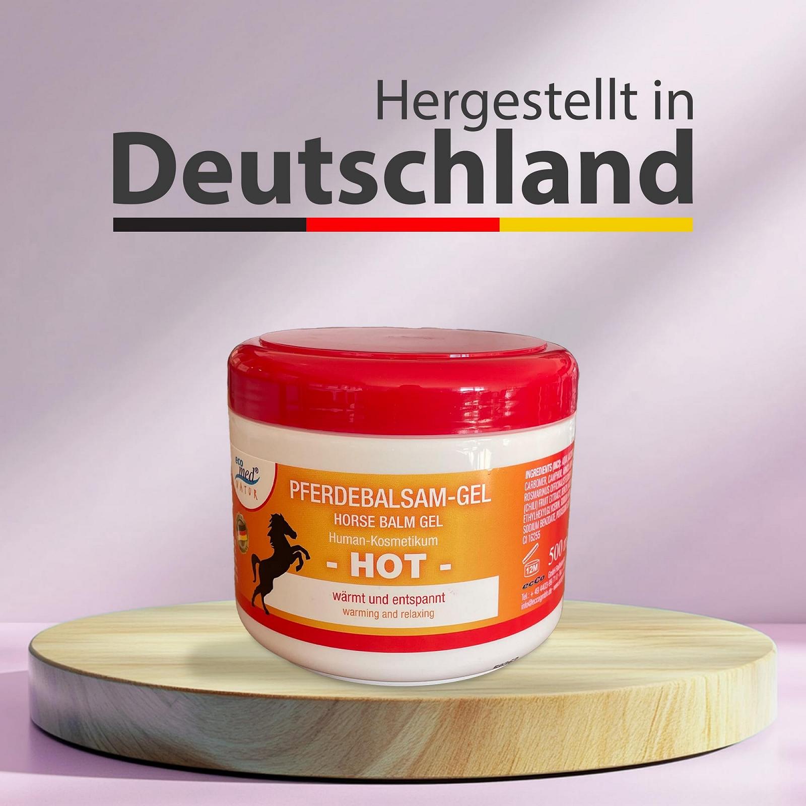 Бальзам-гель h2i Horse Balm Gel Hot Arnica Rosemary Oil Chilli Pepper Extract 500 ml, фото №7 Бальзам-гель h2i Horse Balm Gel Hot Arnica Rosemary Oil Chilli Pepper Extract 500 ml, фото №7