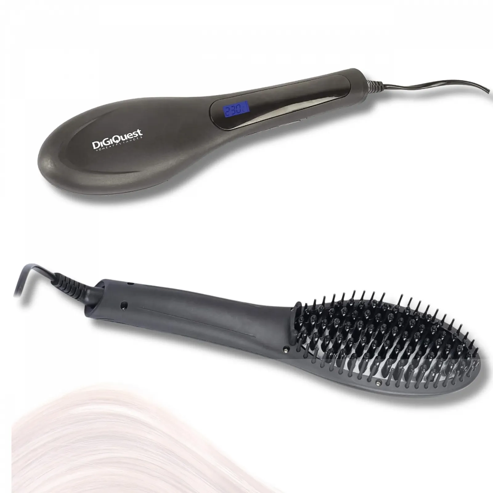 Щітка-випрямляч Digiquest BRUSHY 55 Вт з регулюванням температури та цифровим дисплеєм, фото №1 Щітка-випрямляч Digiquest BRUSHY 55 Вт з регулюванням температури та цифровим дисплеєм, фото №1