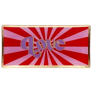 Купить Декоративная тарелка Gift Company Love Стекло L Розовый / Красный - Фото 1 Декоративная тарелка Gift Company Love Стекло L Розовый / Красный - Фото 1