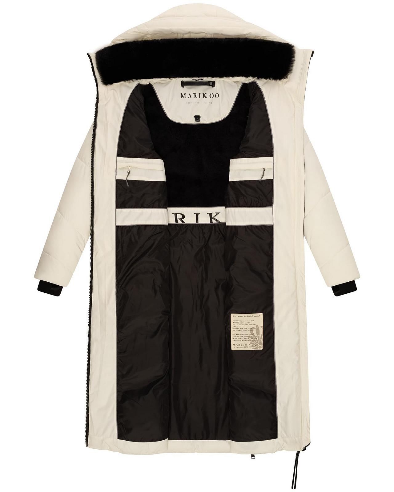 Пальто Marikoo Nadaree XVI Зимнее Женское Теплое стеганое Элегантное Длинное с большим капюшоном и высоким воротником, фото №7 Пальто Marikoo Nadaree XVI Зимнее Женское Теплое стеганое Элегантное Длинное с большим капюшоном и высоким воротником, фото №7