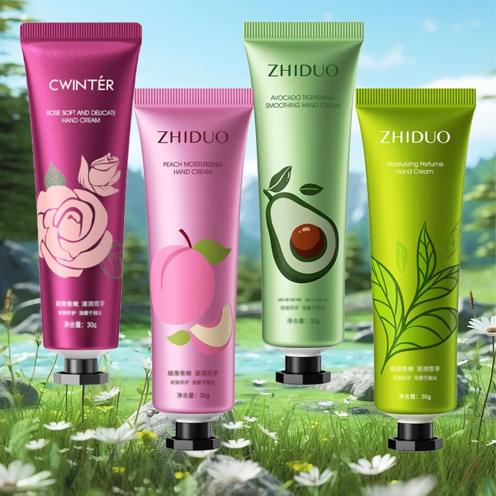 Крем для рук Набор, Увлажняющий крем для рук для очень сухой кожи рук, Нежирный, Увлажняющий, Фруктово-цветочный аромат, Мультиупаковка, Набор лосьонов для ухода за руками для женщин, фото №7 Крем для рук Набор, Увлажняющий крем для рук для очень сухой кожи рук, Нежирный, Увлажняющий, Фруктово-цветочный аромат, Мультиупаковка, Набор лосьонов для ухода за руками для женщин, фото №7