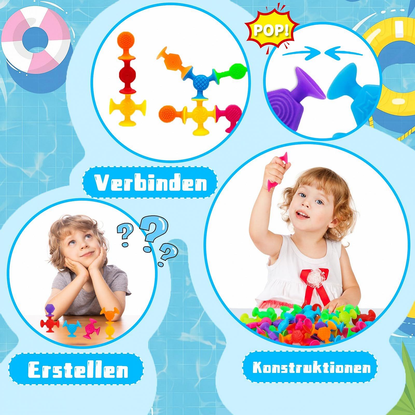 Игрушка с присосками Упаковка из 40 штук, Монтессори-игрушка, фото №7