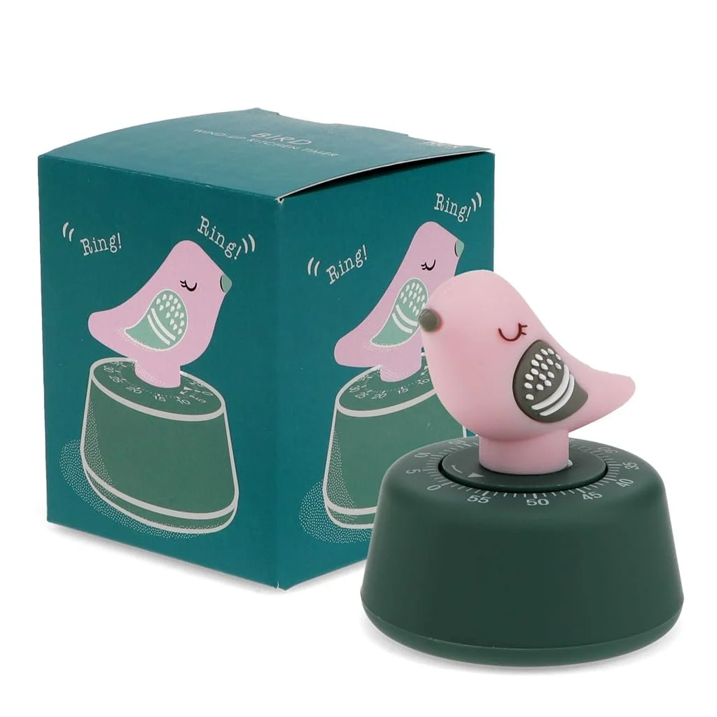 Кухонный таймер Pink Bird Механический 7.7 x 6.7 x 8.4 см Розовый, фото №1 Кухонный таймер Pink Bird Механический 7.7 x 6.7 x 8.4 см Розовый, фото №1