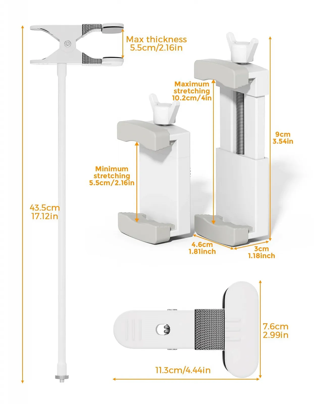 Тримач для відеоняні Universal ieGeek Baby 1T/Baby 4/7S 40 см 1/4" screw base, фото №5 Тримач для відеоняні Universal ieGeek Baby 1T/Baby 4/7S 40 см 1/4" screw base, фото №5