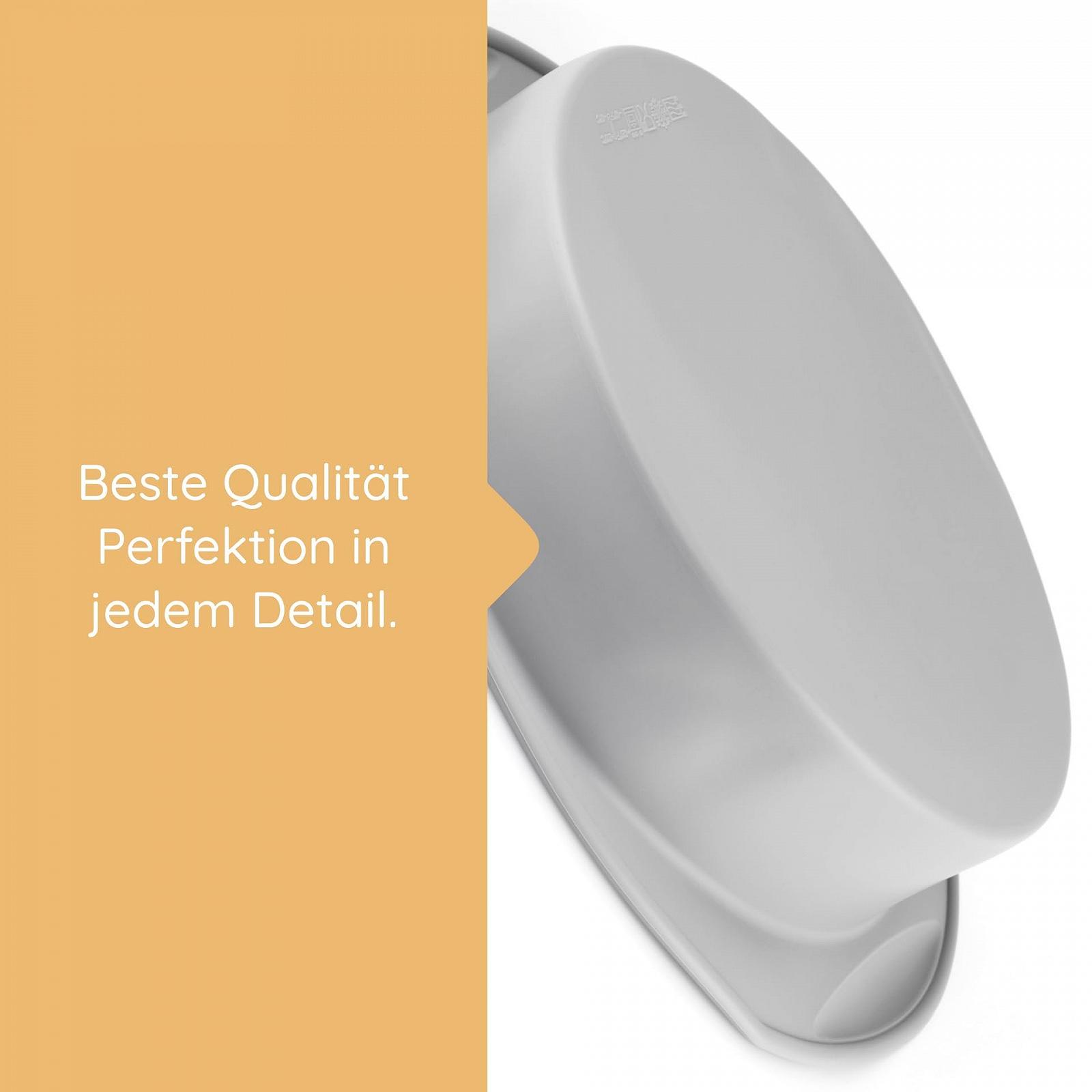 Форма для випікання Backefix силіконова кругла 22 см антипригарна без BPA сіра, фото №6