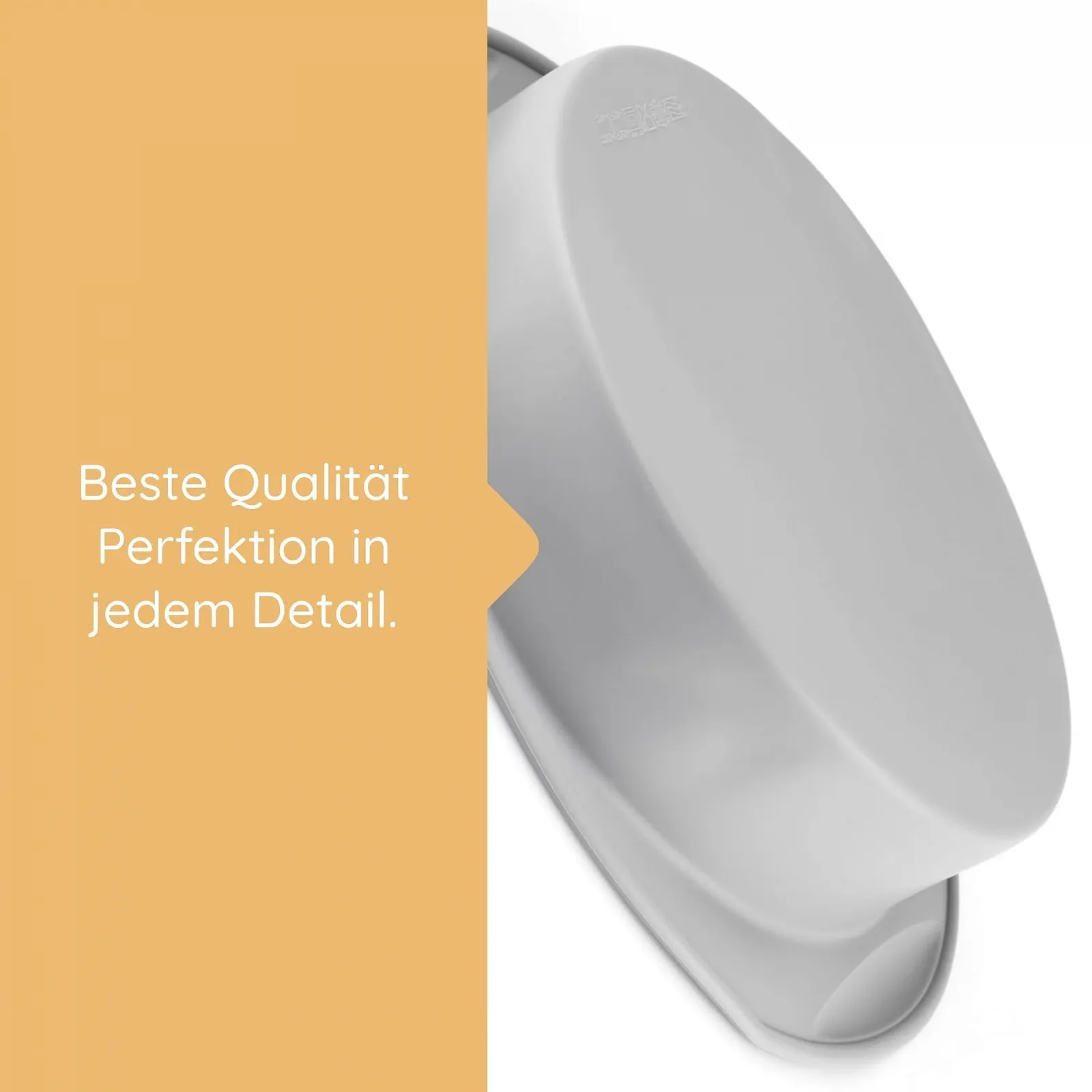 Форма для випікання Backefix силіконова кругла 22 см антипригарна без BPA сіра, фото №6