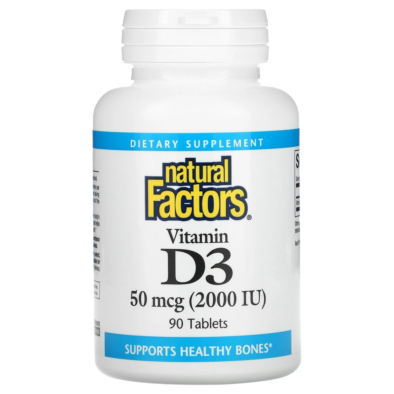 Витамин D3 Natural Factors Vitamin 50 mcg 2,000 IU 120 Softgels, фото №1