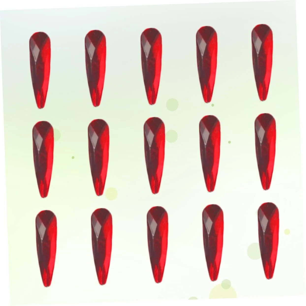 Стразы для ногтей Beavorty Капля воды Красный 60 шт., фото №8