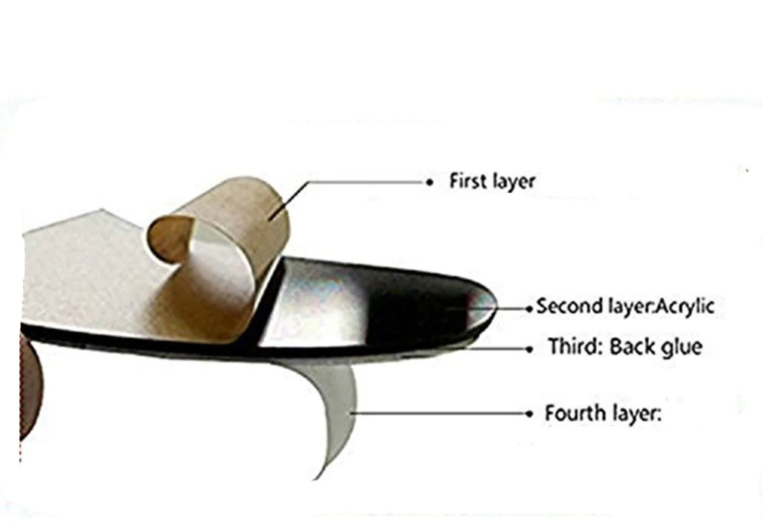 Настінна наклейка Tree 3D DIY з фоторамками Чорна, фото №5