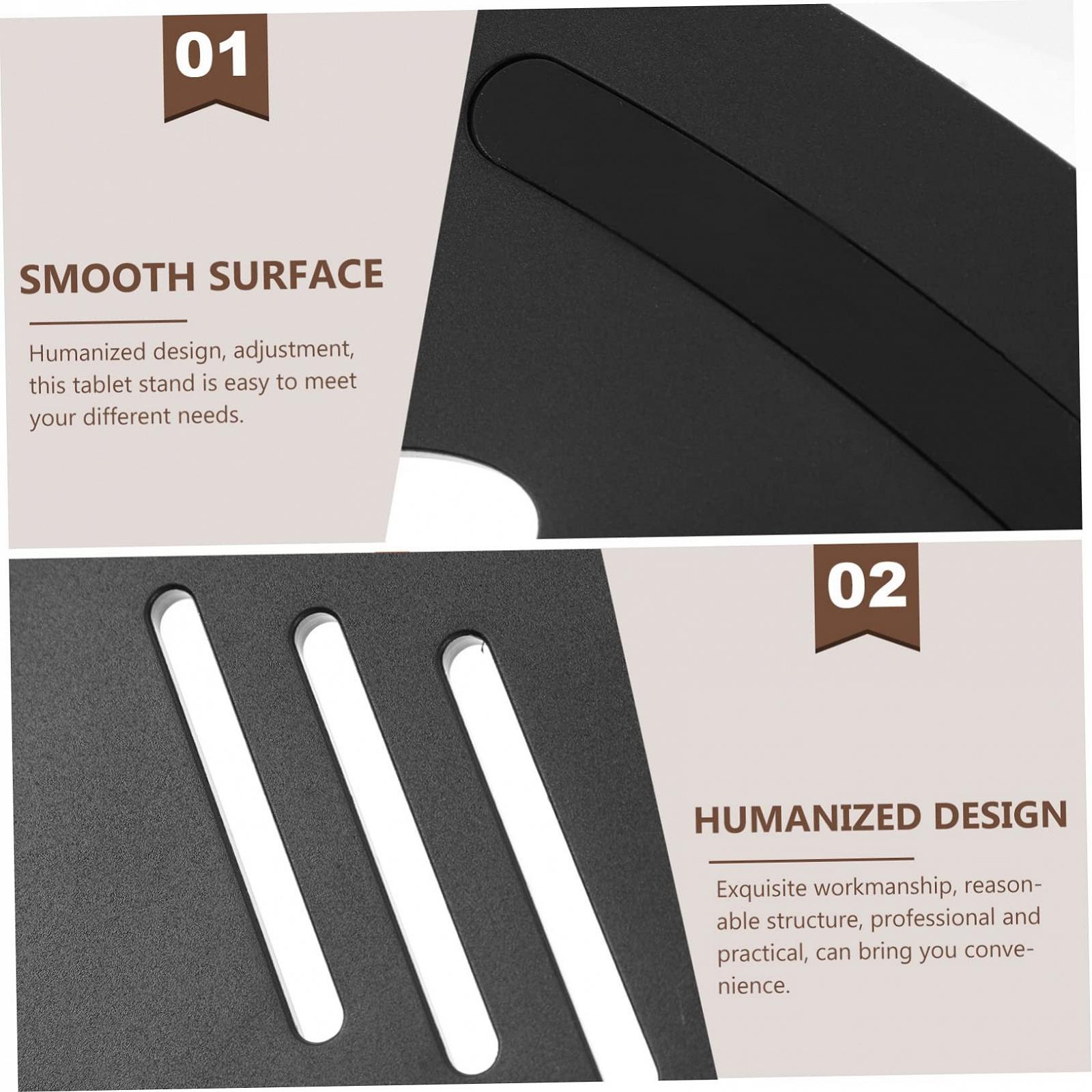 Подставка для ноутбука TEHAUX Регулируемая охлаждающая подставка для компьютера и планшета Портативный держатель для ноутбука с нескользящими накладками для лучшей эргономики, фото №9