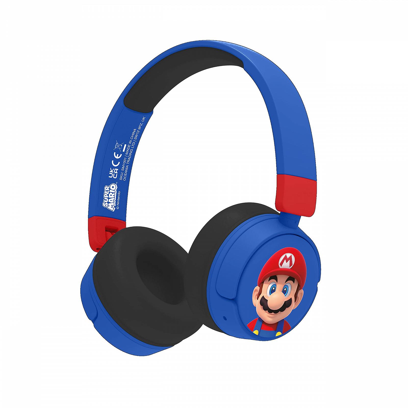 Наушники OTL Technologies SM1001 Super Mario Wireless Kids - Синие, фото №1