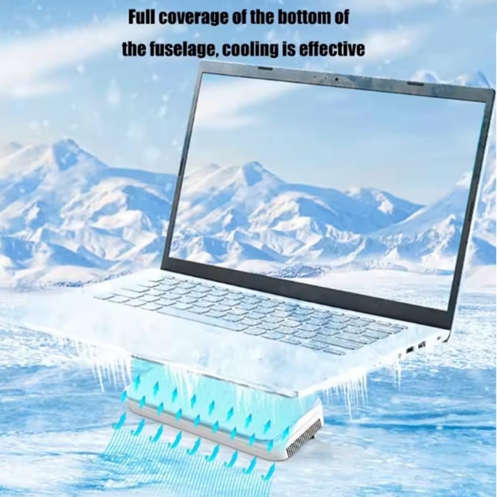 Охолоджуюча Підставка для Ноутбука з Напівпровідниковим Розсіюванням Тепла та Тихим Дизайном для Геймерів та Професійного Використання, фото №2