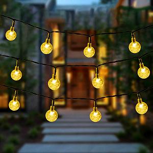 Гирлянда Solar AGM 60 LED Хрустальные Шары - Фото 1